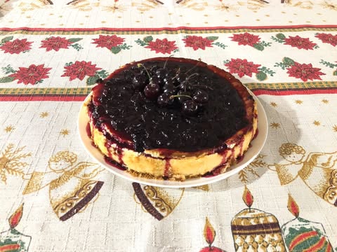 Cherry cheesecake